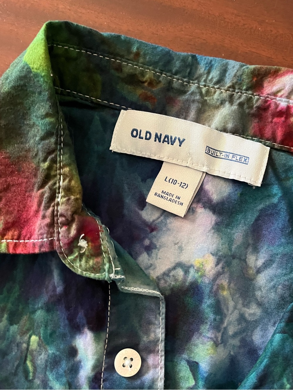 Kids ice dyed stealie bolt silk grateful Garcia festival BMFS ❤️⚡️💙 - Picture 6 of 6